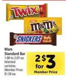 Safeway Mars Standard Bar offer