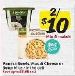 Winn Dixie Panera Bowls, Mac & Cheese or Soup offer