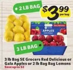 Winn Dixie SE Grocers Apples or Lemons offer
