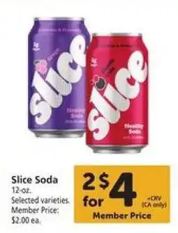 Safeway Slice soda offer