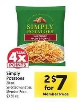 Safeway Simply Potatoes offer