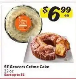 Winn Dixie SE Grocers Crème Cake offer
