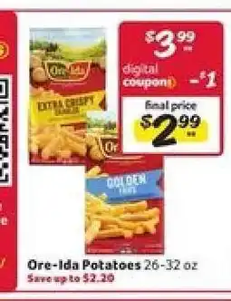 Winn Dixie Ore-Ida Potatoes offer
