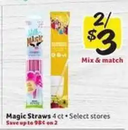 Winn Dixie Magic Straws offer