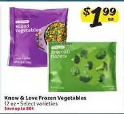 Winn Dixie Know & Love Frozen Vegetables offer