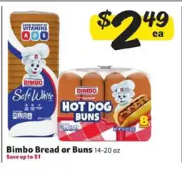 Winn Dixie Bimbo Bread or Buns offer