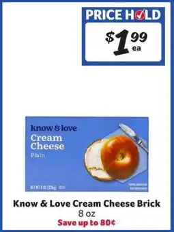 Winn Dixie Know & Love Cream Cheese Brick offer