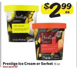 Winn Dixie Prestige Ice Cream or Sorbet offer