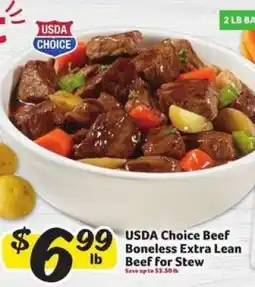 Winn Dixie USDA Choice Beef Boneless Extra Lean Beef for Stew offer