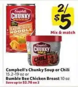 Winn Dixie Campbell's Chunky Soup or Chili offer
