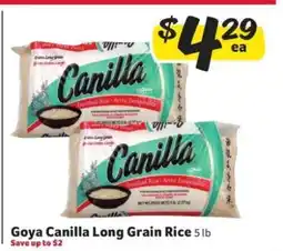 Winn Dixie Goya Canilla Long Grain Rice offer