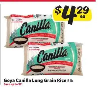 Winn Dixie Goya Canilla Long Grain Rice offer