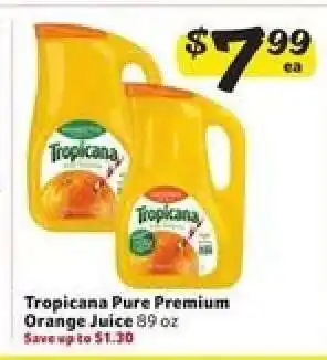 Winn Dixie Tropicana Pure Premium Orange Juice offer