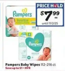 Winn Dixie Pampers Baby Wipes offer