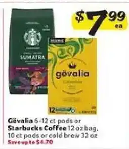 Winn Dixie Gevalia or Starbucks Coffee offer