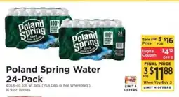 ShopRite Poland Spring Water 24-Pack offer