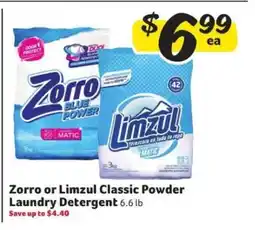 Winn Dixie Zorro or Limzul Classic Powder Laundry Detergent offer