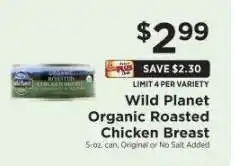 ShopRite Wild Planet Organic Roasted Chicken Breast offer