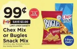 ShopRite Chex Mix or Bugles Snack Mix offer