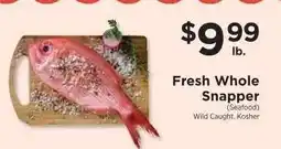 ShopRite Fresh Whole Snapper offer