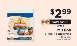 ShopRite Mission Flour Burritos offer