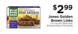 ShopRite Jones Golden Brown Links offer