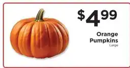 ShopRite Orange Pumpkins offer