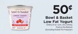 ShopRite Bowl & Basket Low Fat Yogurt offer