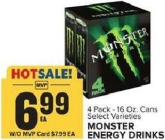 Food Lion Monster Energy Drinks 16 oz offer