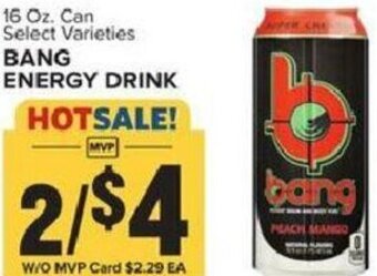 Food Lion Bang Energy Drink 16 oz offer