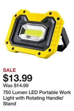 Harbor Freight Tools 750 Lumen LED Portable Work Light with Rotating Handle/Stand offer