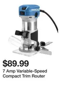 Harbor Freight Tools 7 Amp Variable-Speed Compact Trim Router offer