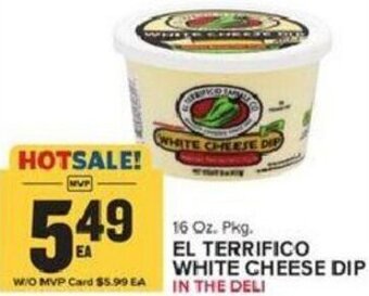 Food Lion El Terrifico White Cheese DIP 16 oz offer