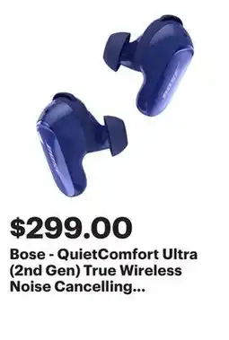 Best Buy Bose - QuietComfort Ultra (2nd Gen) True Wireless Noise Cancelling In-Ear Earbuds - Midnight Violet offer