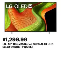 Best Buy LG - 65 Class B5 Series OLED AI 4K UHD Smart webOS TV (2025) offer