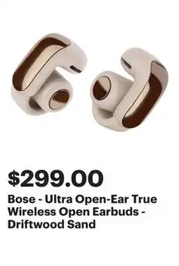 Best Buy Bose - Ultra Open-Ear True Wireless Open Earbuds - Driftwood Sand offer