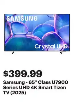 Best Buy Samsung - 65 Class U7900 Series UHD 4K Smart Tizen TV (2025) offer