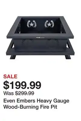 Tractor Supply Company Even Embers Heavy Gauge Wood-Burning Fire Pit offer