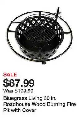 Tractor Supply Company Bluegrass Living 30 in. Roadhouse Wood Burning Fire Pit with Cover offer