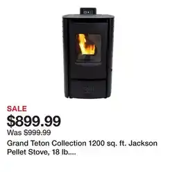 Tractor Supply Company Grand Teton Collection 1200 sq. ft. Jackson Pellet Stove, 18 lb. Hopper Size, F500420 offer