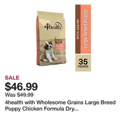 Tractor Supply Company 4health with Wholesome Grains Large Breed Puppy Chicken Formula Dry Dog Food offer