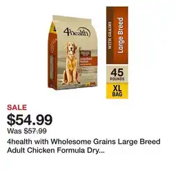 Tractor Supply Company 4health with Wholesome Grains Large Breed Adult Chicken Formula Dry Dog Food offer
