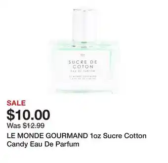 Marshalls LE MONDE GOURMAND 1oz Sucre Cotton Candy Eau De Parfum offer