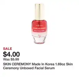 Marshalls SKIN CEREMONY Made In Korea 1.69oz Skin Ceremony Unboxed Facial Serum offer