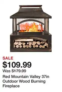 Tractor Supply Company Red Mountain Valley 37in Outdoor Wood Burning Fireplace offer