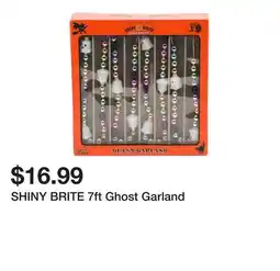 Marshalls SHINY BRITE 7ft Ghost Garland offer
