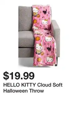 Marshalls HELLO KITTY Cloud Soft Halloween Throw offer