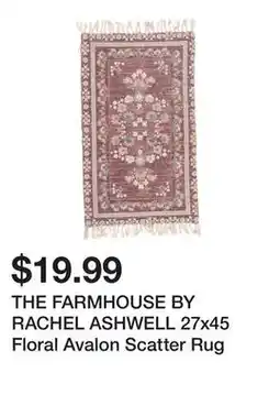 Marshalls THE FARMHOUSE BY RACHEL ASHWELL 27x45 Floral Avalon Scatter Rug offer
