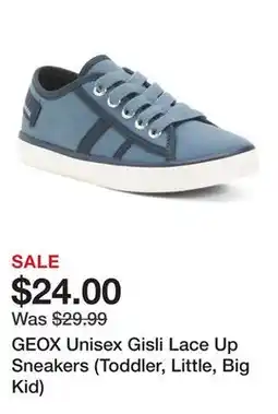 Marshalls GEOX Unisex Gisli Lace Up Sneakers (Toddler, Little, Big Kid) offer