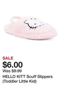 Marshalls HELLO KITT Scuff Slippers (Toddler Little Kid) offer
